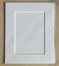 Backing Board & Mount for Rectangle Linen Panels - White