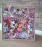 Butterflies and Flowers Medium Jute Bag