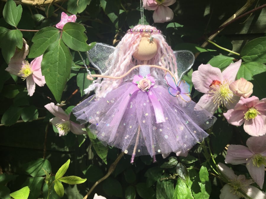 Flower Fairy Princess art doll, collectable, baby shower gift, nursery  decor,