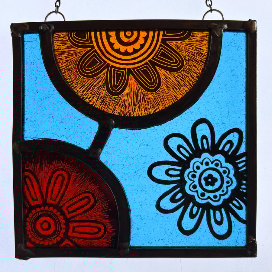 Retro Stained Glass Decoration
