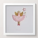 Personalised Fairy Peg Doll Framed