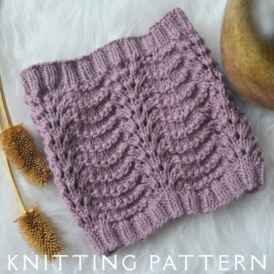 The Taliana Cowl Knitting Pattern PDF Version By Email