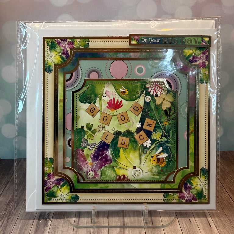 Good luck card and envelope 