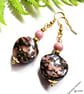 Rhodanite & Rhodochrosite Gold Plate Earrings - Image 6