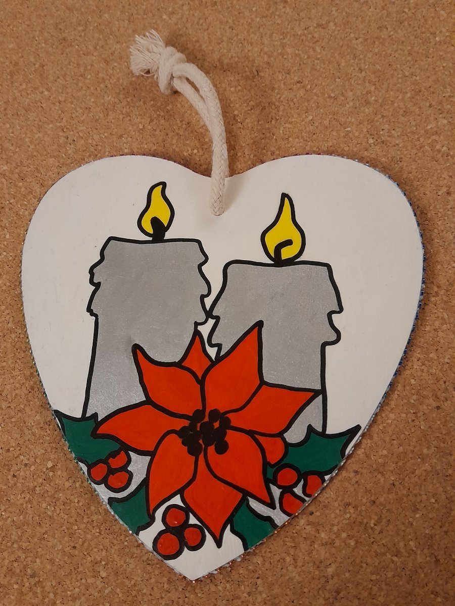 Wooden heart wall hanging