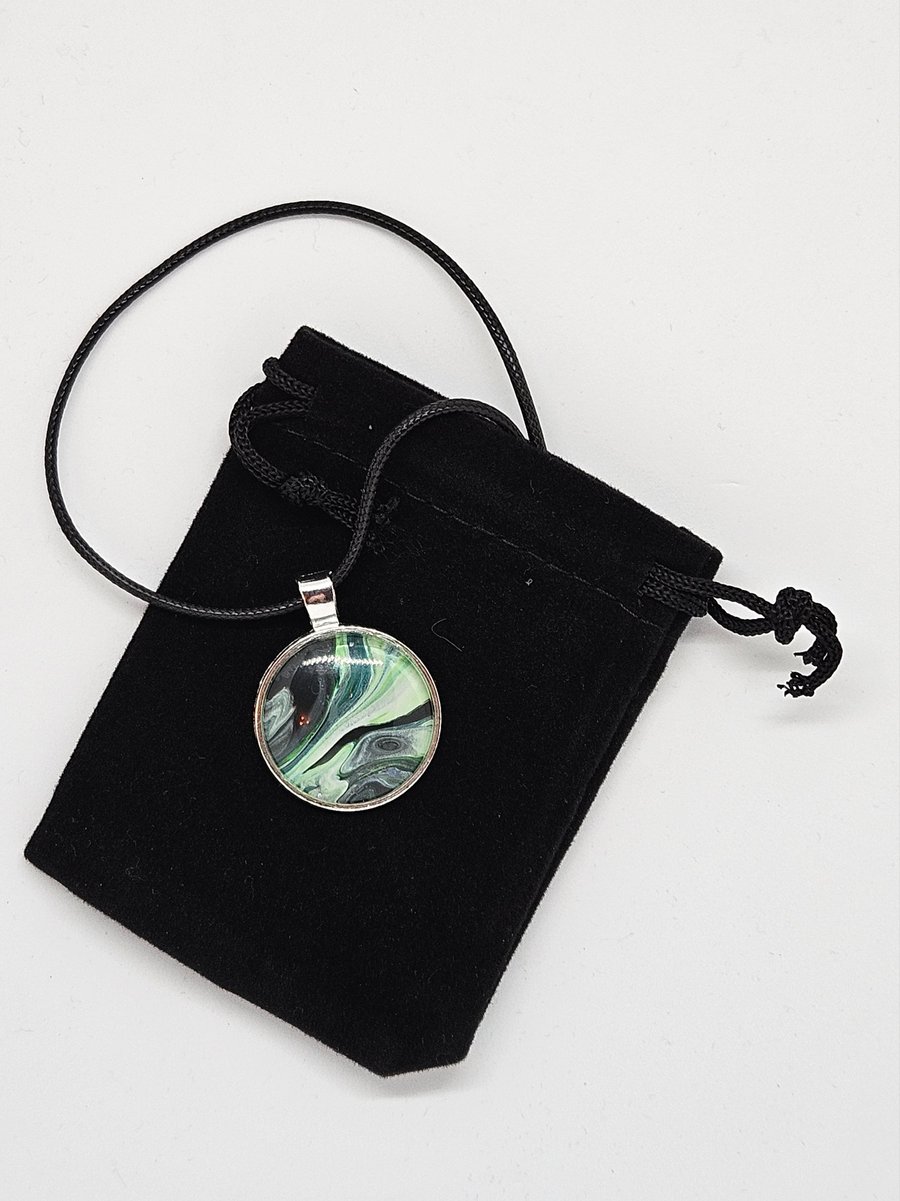 Handmade Fluid Art Pendant
