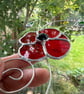 Stained Glass Poppy Suncatcher - Handmade Hanging Decoration  - Image 2