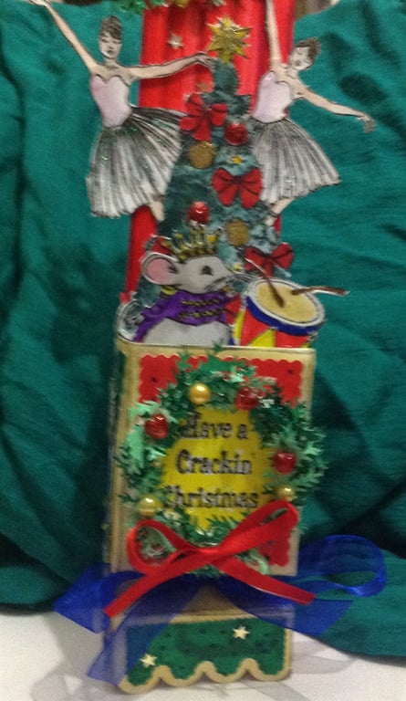 Handmade Pop-Up 3D The Nutcracker Christmas Card with Envelope