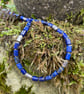 Lapis lazuli and sterling silver necklace.