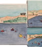 Trio of Watercolours of St. John Harbour Jersey, Channel Islands  - Image 2