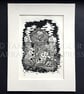 Professor Mlemlemlemlem - Limited Edition Lino Print - Occult Goat - Image 1
