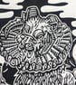 Professor Mlemlemlemlem - Limited Edition Lino Print - Occult Goat - Image 7