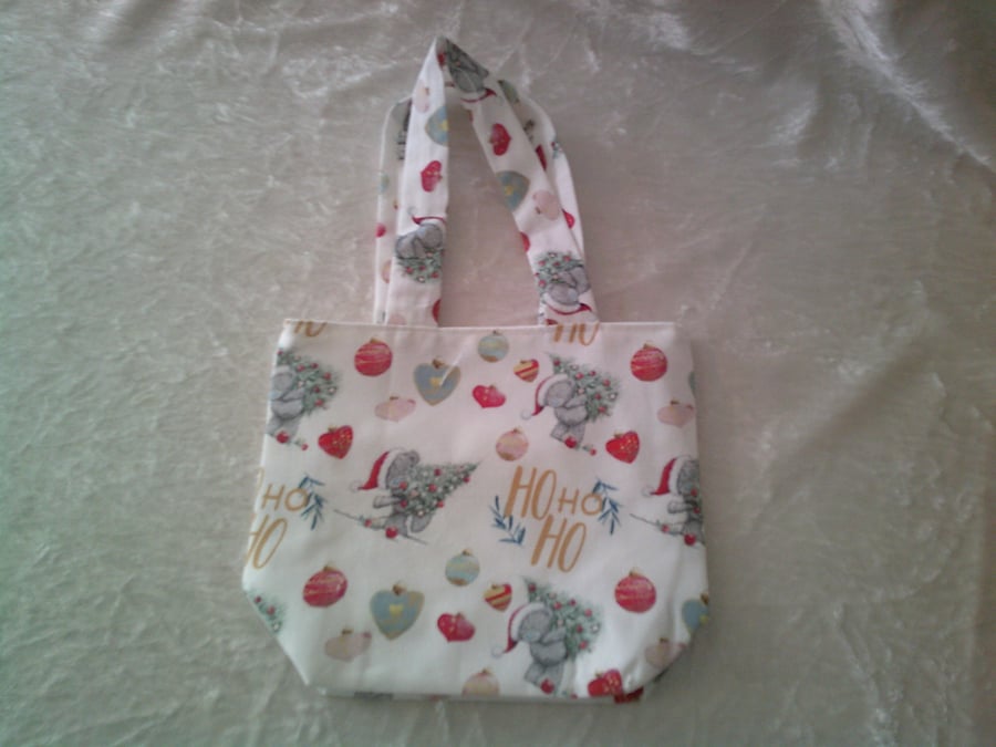 Ho Ho Ho and Little Grey Bear Gift Bag