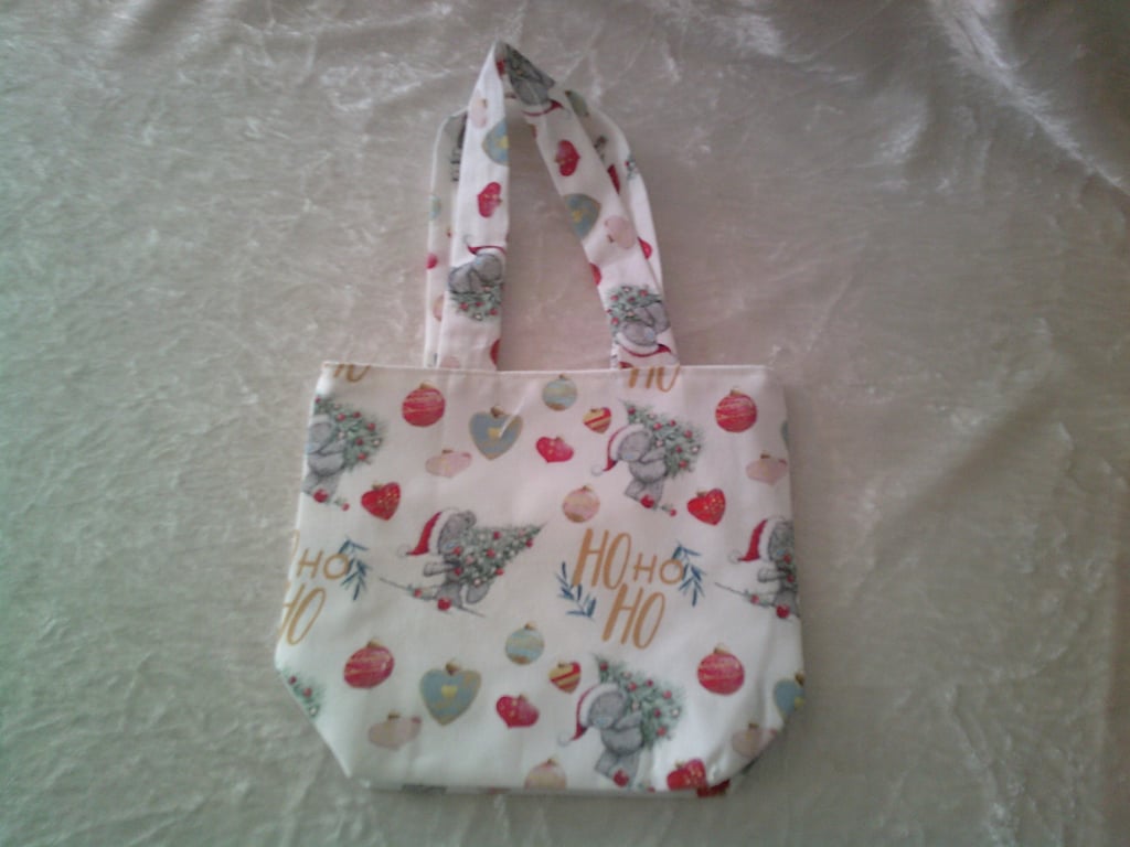 Ho Ho Ho and Little Grey Bear Gift Bag