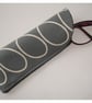 Glasses Sleeve Stars Spectacles Case No Fastening Grey Linear Stem Leaf - Image 3