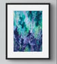 Inner Peace Original Painting, A4 Framed piece with mount - Image 1