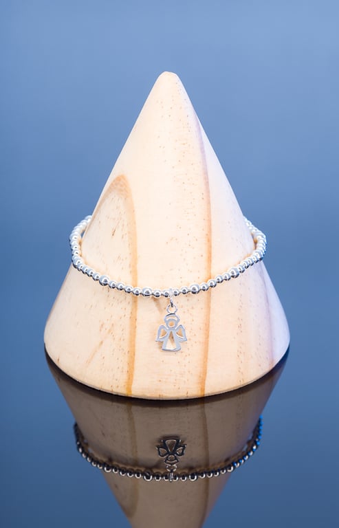Bracelet Sterling Silver with Angel Charm