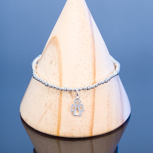 Bracelet Sterling Silver with Angel Charm