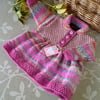 Baby Girl's Hand Knitted Dress 3-9 months size