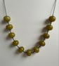 Chunky Serpentine Jade and oxidised silver necklace - Image 5