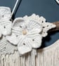 White Macrame Wall Hanging Driftwood - Boho Decor - Handmade UK - Image 2