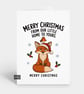 Funny Christmas Card For Him Or Her - Our Home Fox