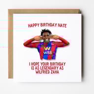 Wilfried Zaha Birthday Card, Crystal Palace Car… - Folksy