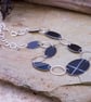 Reversible pebble necklace, anodised aluminium and recycled silver. - Image 3