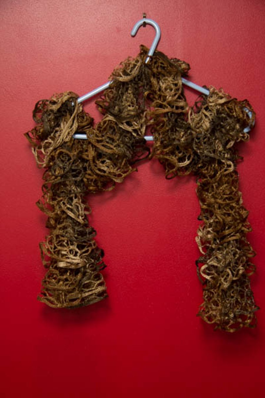 Bronze, Brown and Beige Lacy Effect Scarf