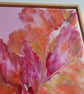 (42) Abstract Acrylic Art on Canvas, Framed, Gold Leaf - Image 4
