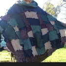 Patchwork poncho