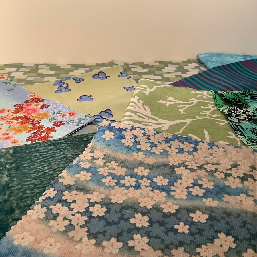 Patchwork Package - greens and blues