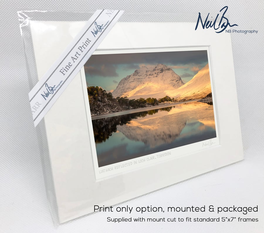 Liathach Torridon & Loch Clair Scotland - A6 (7" x 5") Unframed Print