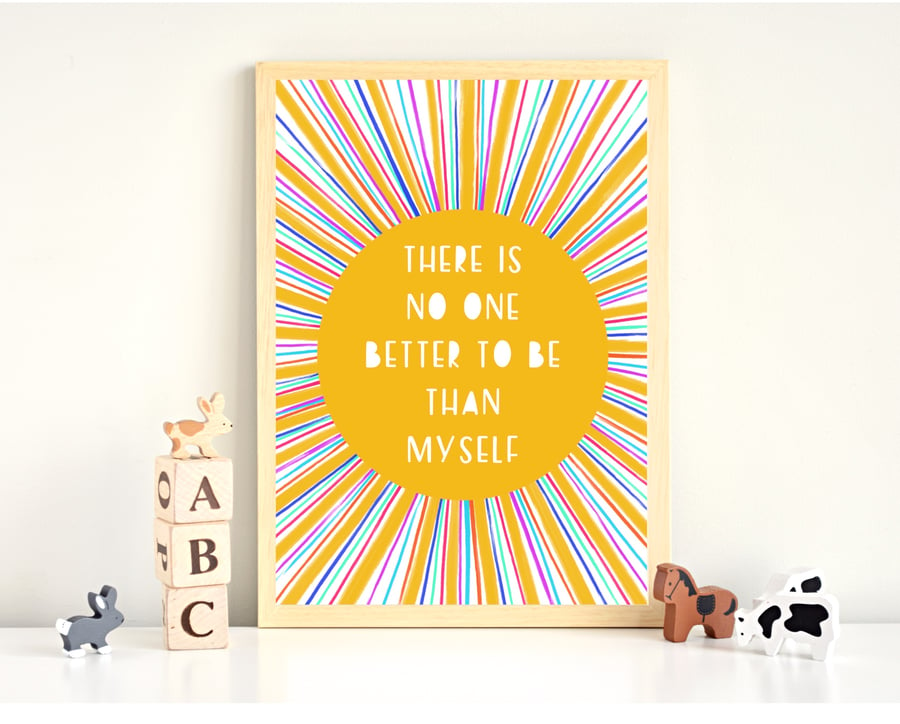 Kids Affirmation Print, Nursery Decor, 1st Birthday Present, New Baby Gift