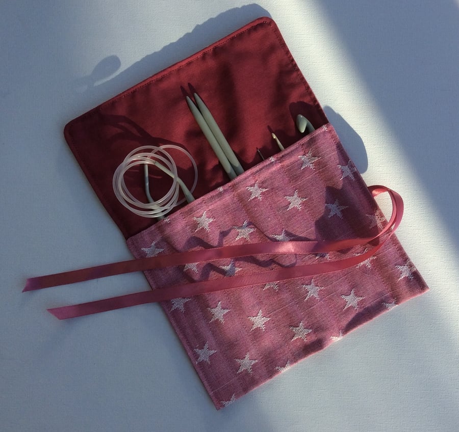 Crochet hook,  knitting needle roll, case