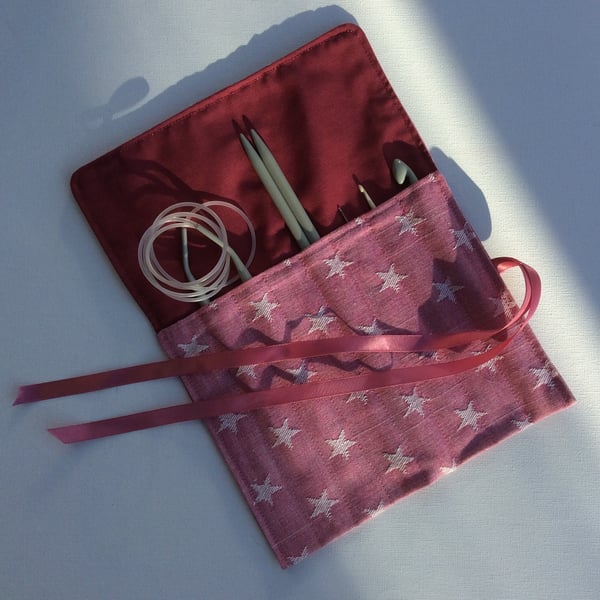 Crochet hook,  knitting needle roll, case