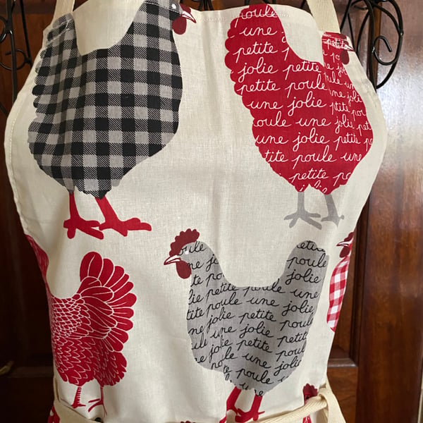 SALE! Red Hen Design Traditional KITCHEN APRON - Great Gift Idea