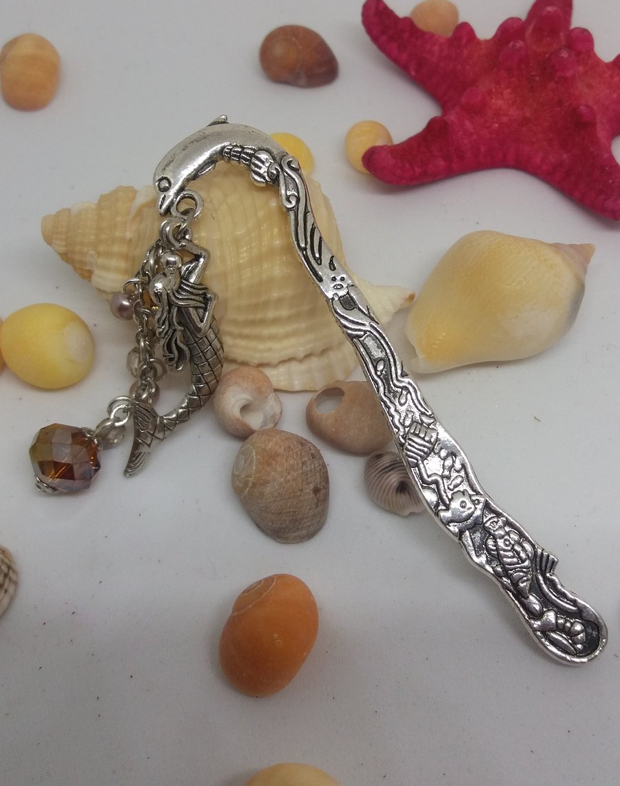 DP21 Dolphin bookmark with mermaid