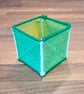 Medium container for office items - green, yellow, white mix - Image 4