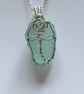 Sea Glass Necklace Gift for Her – Scottish Beachcombed Sea Glass Rose - Image 1