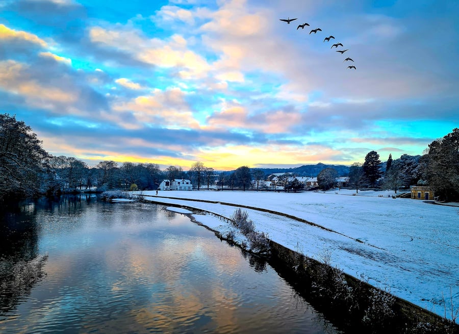 Flyover - Saltaire Photography Print (unframed, unmounted)