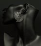 Silver Open Spiral Earring - Image 2