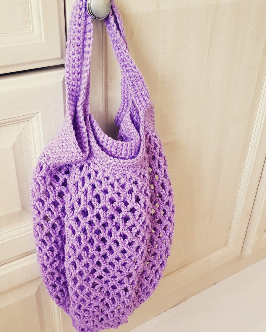 Custom Crochet Mesh Market Bag