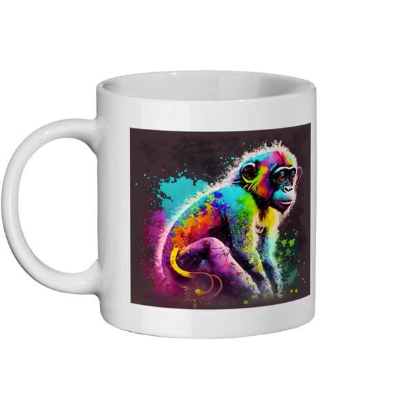 Watercolour Monkey 1 - Bright, Vivid Wildlife Mug
