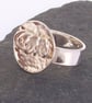 Dome ring Spring ring Sterling Silver Ring size O  Hallmarked - Image 3