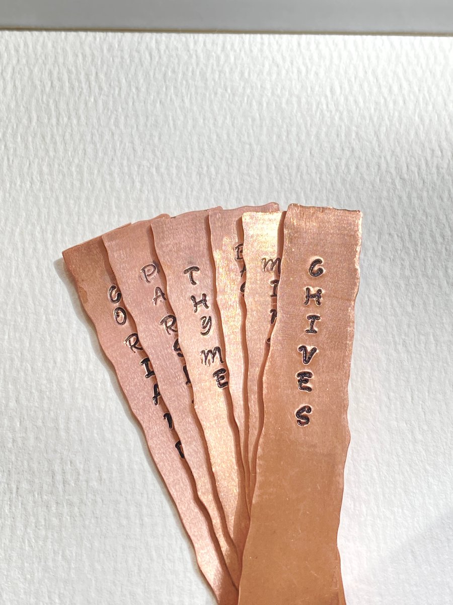 Copper Plant Labels 