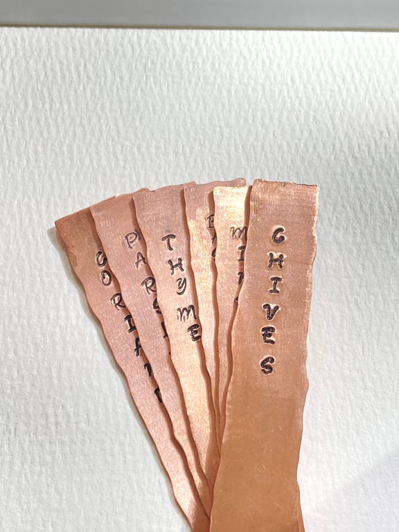 Copper Plant Labels 