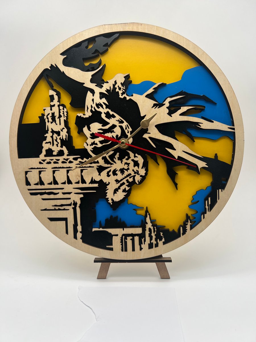 Dark Night, layered laser cut clock