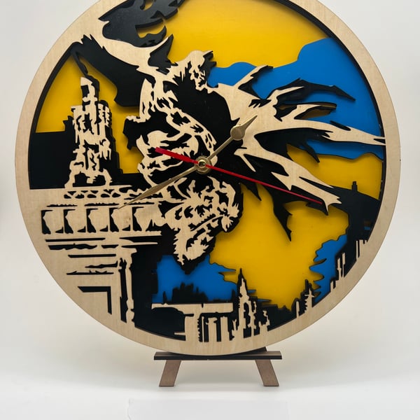 Dark Night, layered laser cut clock