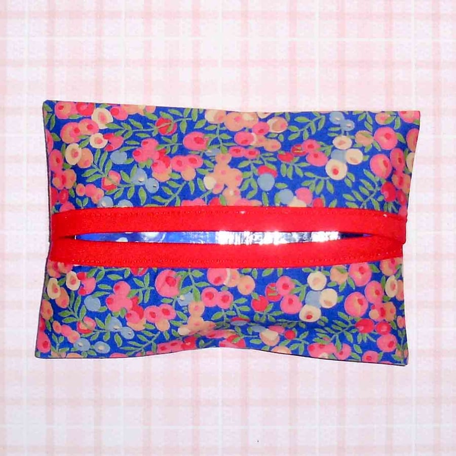 Pocket tissue holders - Liberty print dark floral